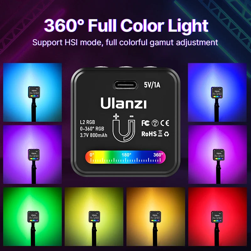 BRR × Ulanzi L2 RGB Pocket COB Light
