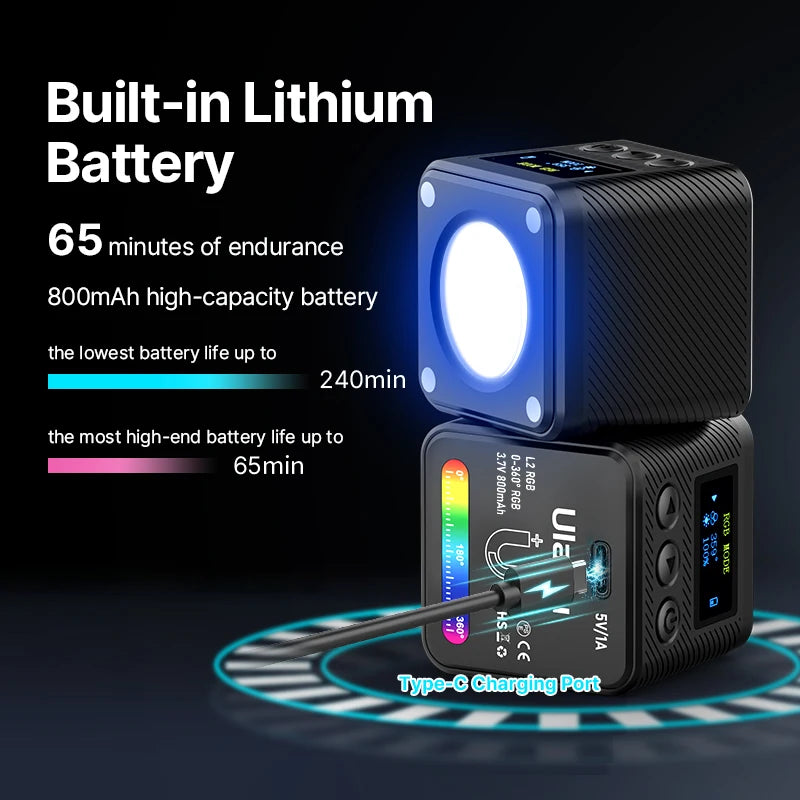BRR × Ulanzi L2 RGB Pocket COB Light