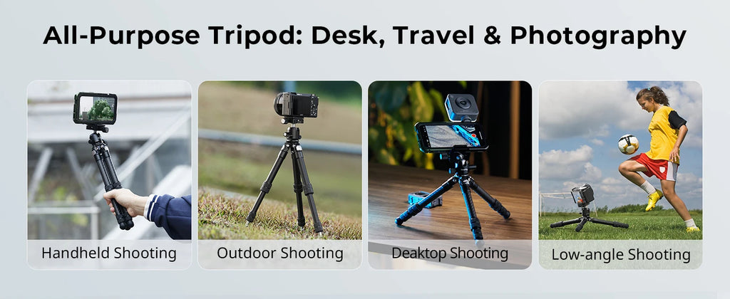SmallRig Carbon Fiber Pocket Tripod Kit with Ball Head Storage Bag for DSLR, Mirrorless Camera Load Up to 5kg (VT193C0-BH3) 5026