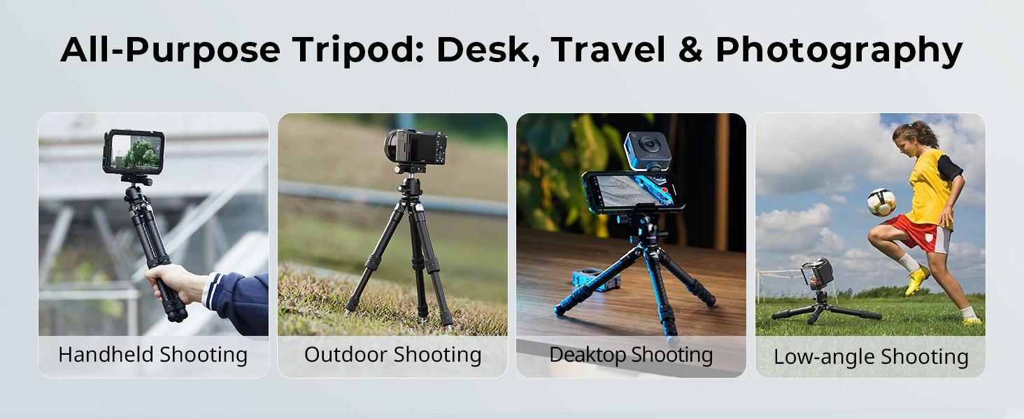 SmallRig Carbon Fiber Pocket Tripod Kit with Ball Head Storage Bag for DSLR, Mirrorless Camera Load Up to 5kg (VT193C0-BH3) 5026