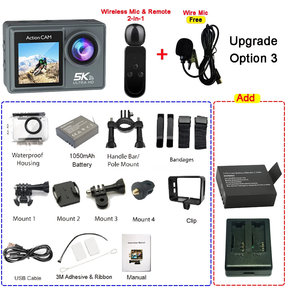 BRR HyperCam 5K Action Camera