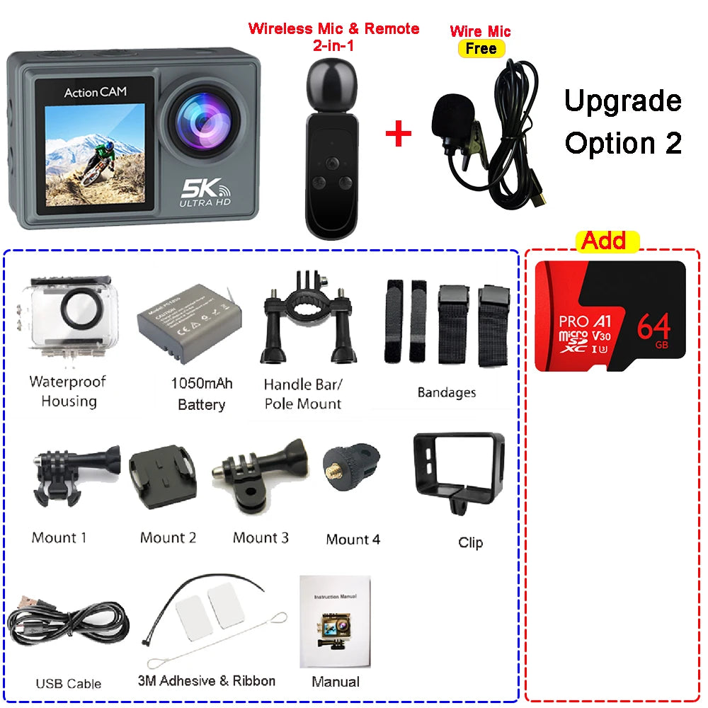 BRR HyperCam 5K Action Camera