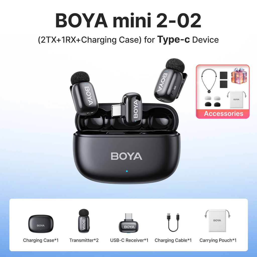 BRR × BOYA Mini 2 Wireless Lav System