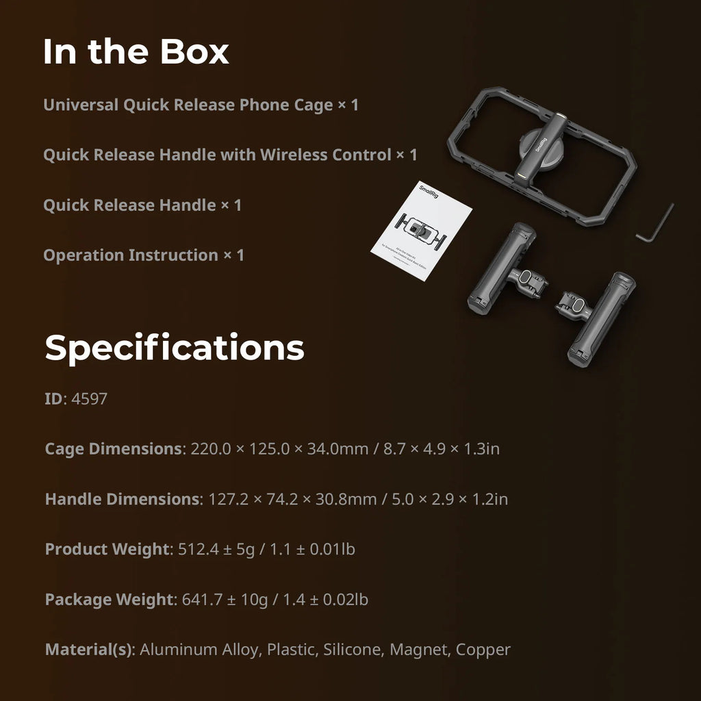BRR × SmallRig QuickLock Creator Cage Kit