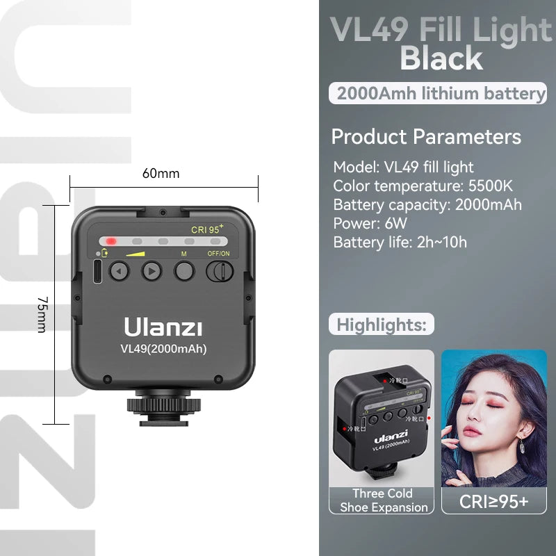 BRR × Ulanzi VL49 Creator Light