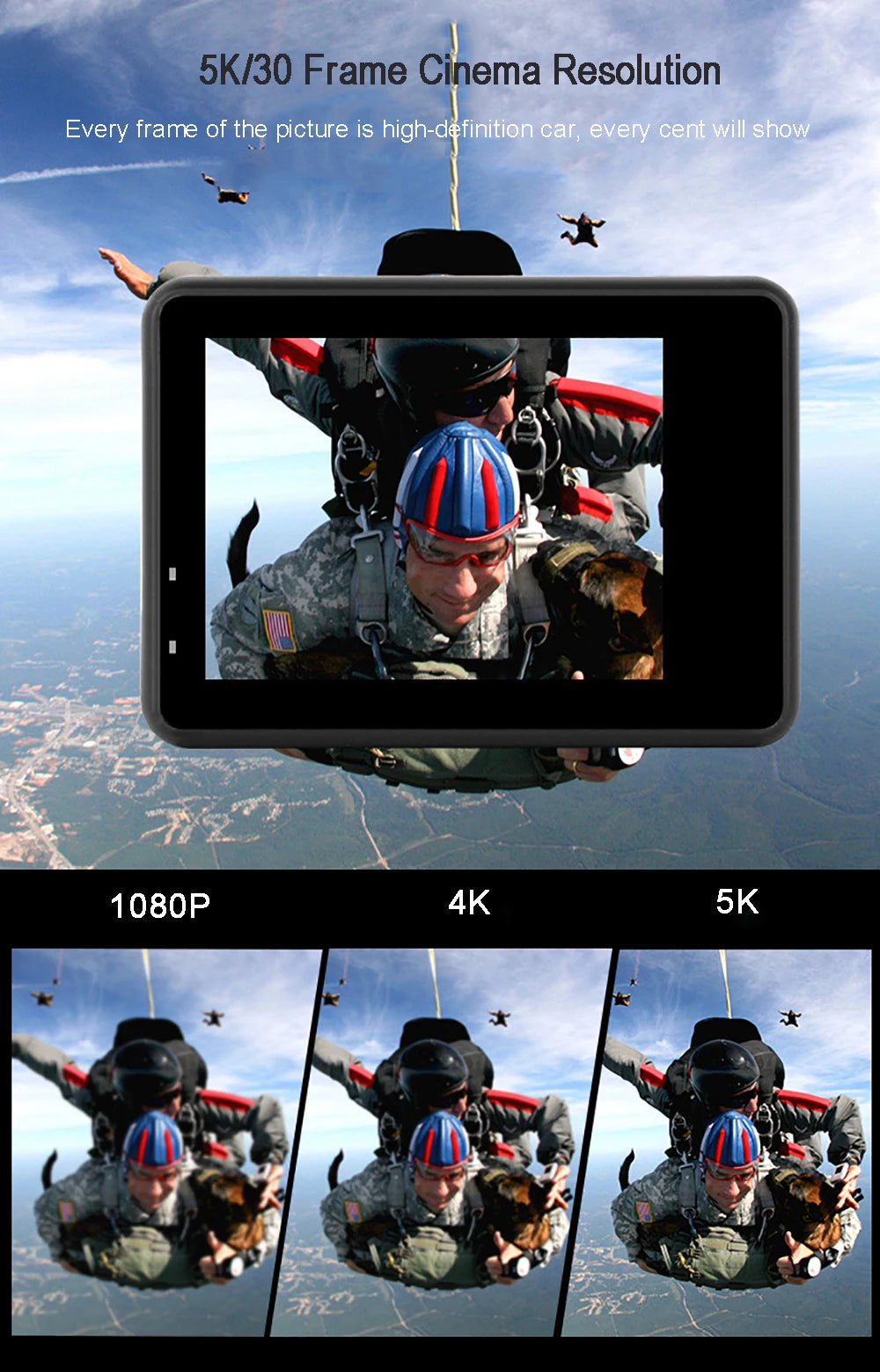 BRR HyperCam 5K Action Camera
