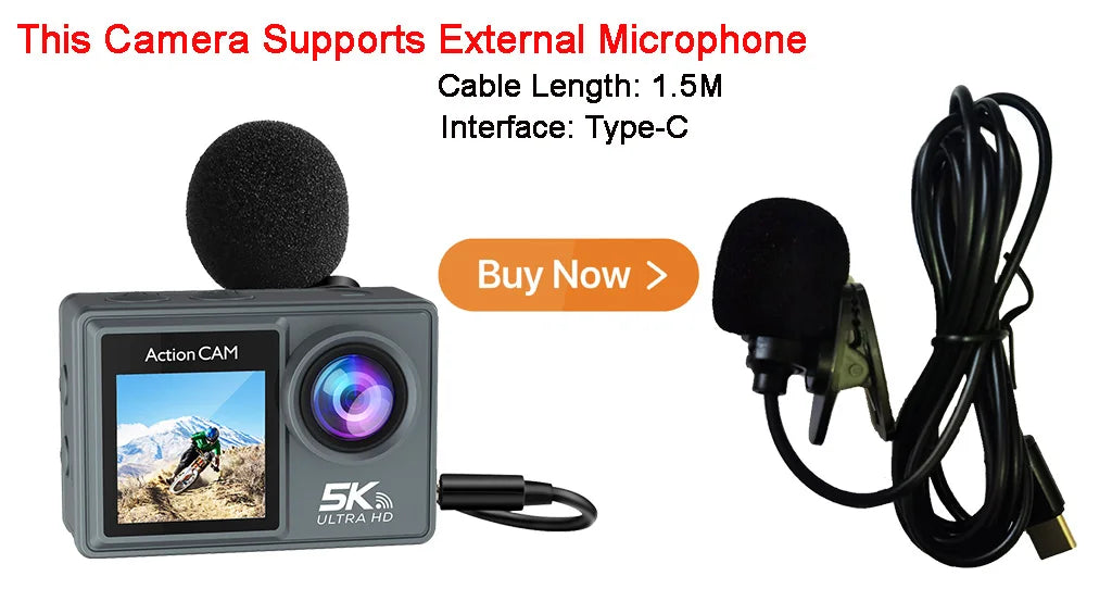 BRR HyperCam 5K Action Camera