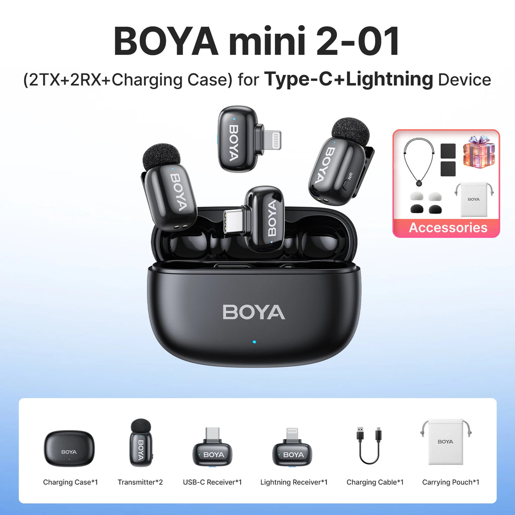 BRR × BOYA Mini 2 Wireless Lav System