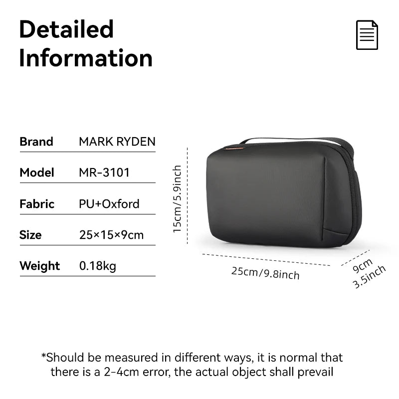 BRR TechPouch Travel Organizer