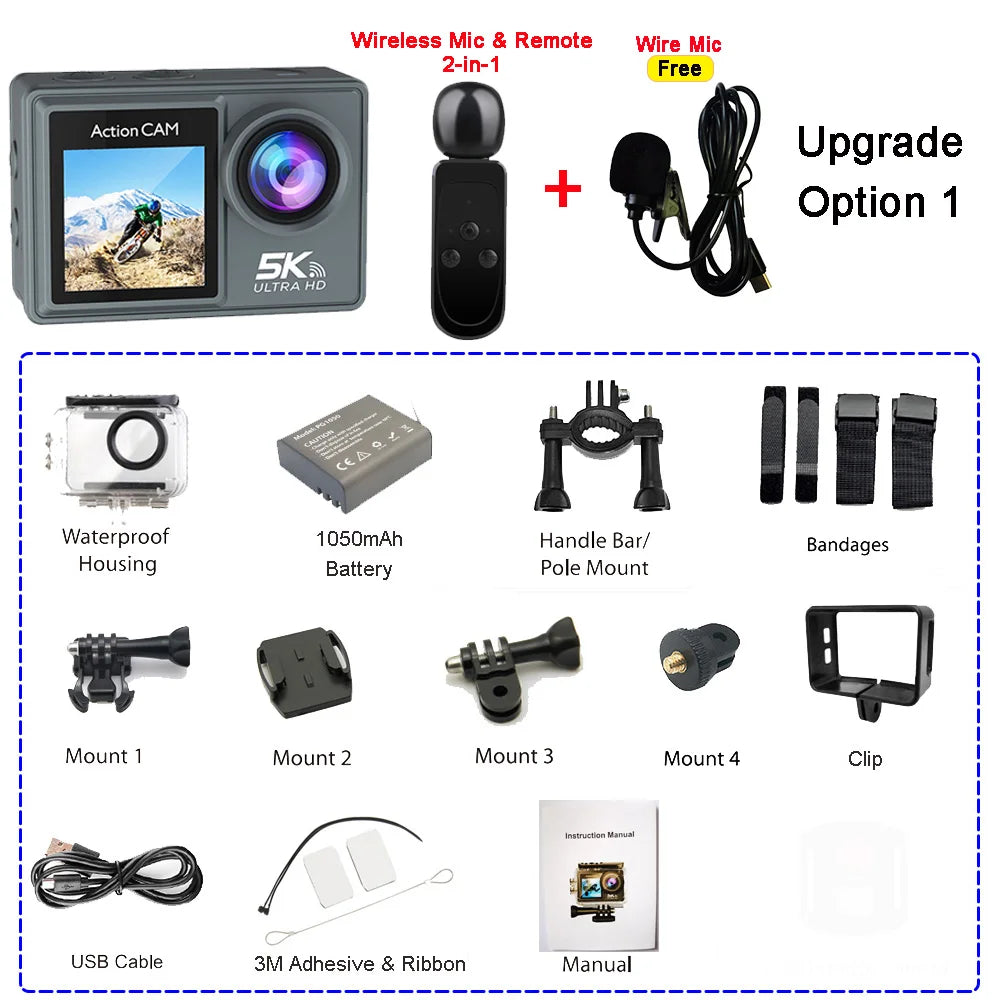 BRR HyperCam 5K Action Camera