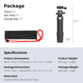 SmallRig Carbon Fiber Pocket Tripod Kit with Ball Head Storage Bag for DSLR, Mirrorless Camera Load Up to 5kg (VT193C0-BH3) 5026