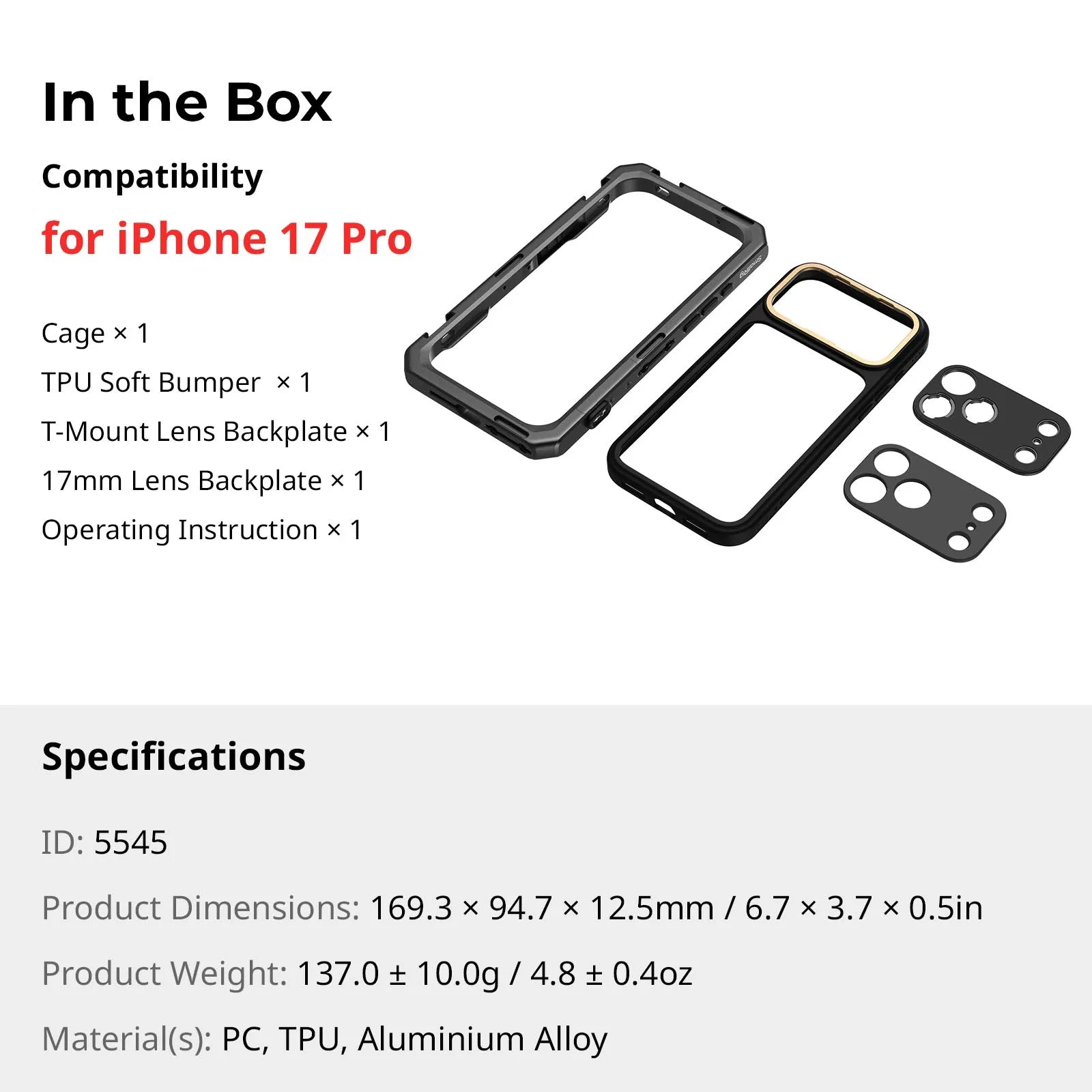 BRR × SmallRig iPhone 17 Pro Creator Cage System