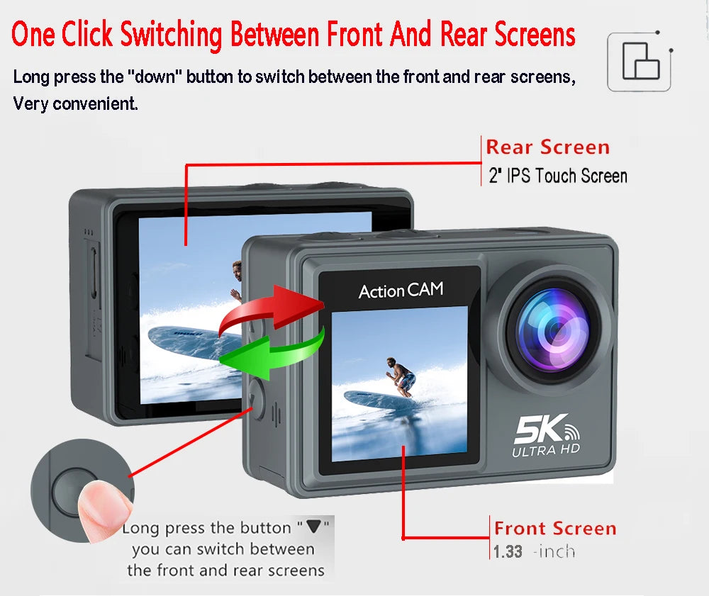 BRR HyperCam 5K Action Camera