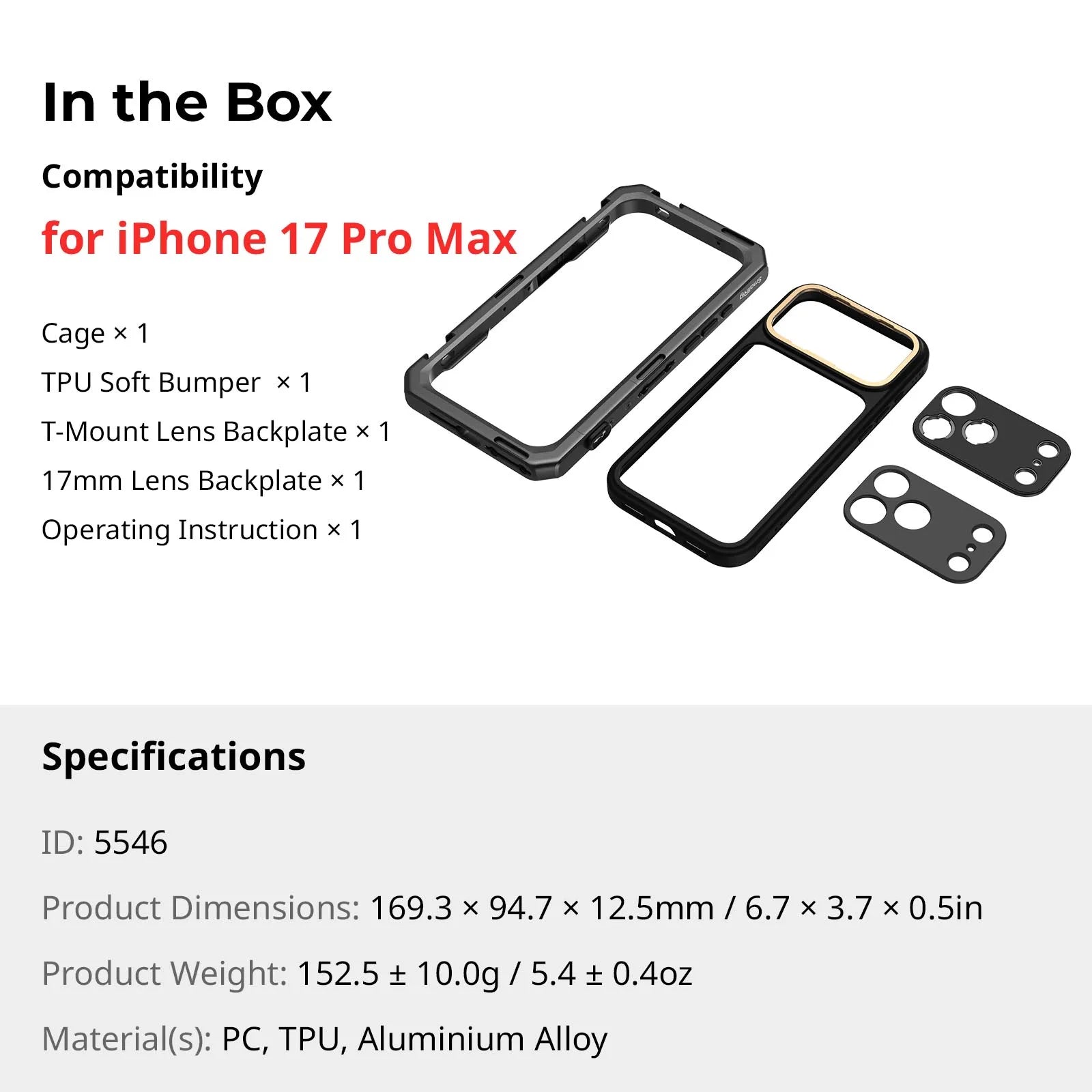 BRR × SmallRig iPhone 17 Pro Creator Cage System