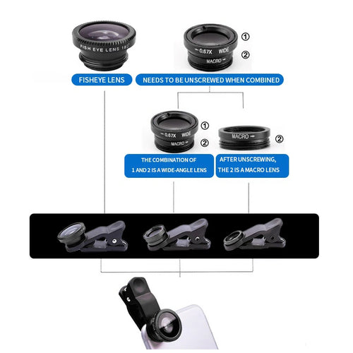 BRR ClipLens 3-in-1 Creator Lens Kit