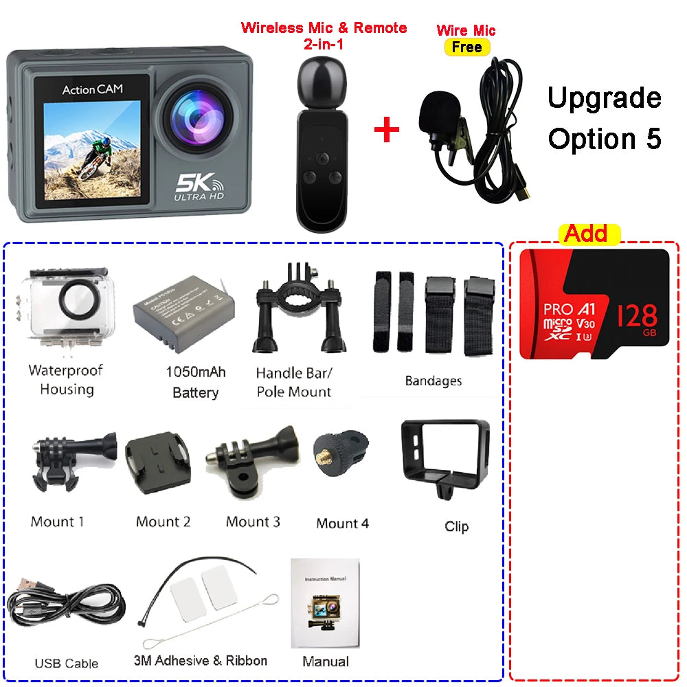 BRR HyperCam 5K Action Camera