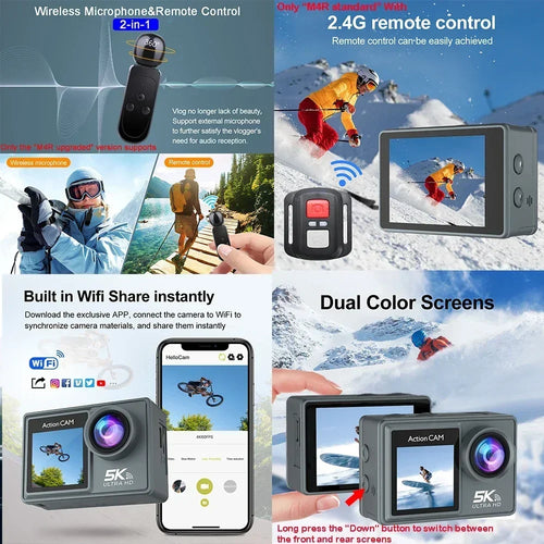 BRR HyperCam 5K Action Camera